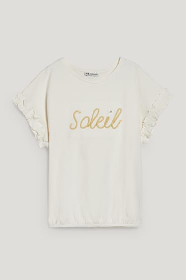 Toddler Girls - Kurzarmshirt - cremeweiß