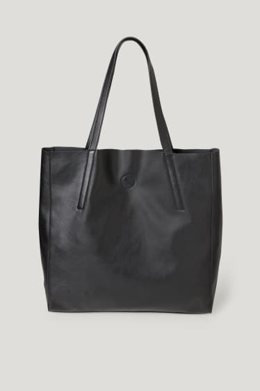 Clockhouse Girls - Shopper - faux leather - black