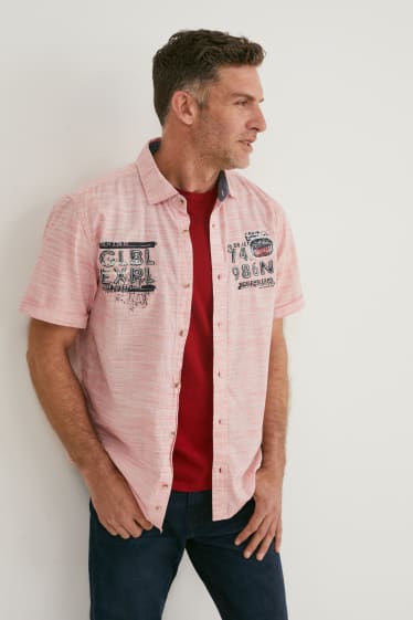 Herren - Hemd - Regular Fit - Kent - rosa