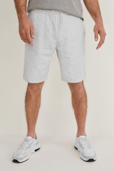Uomo - Shorts in felpa - bianco-melange