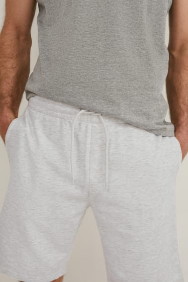 Hombre - Shorts deportivos - blanco-jaspeado