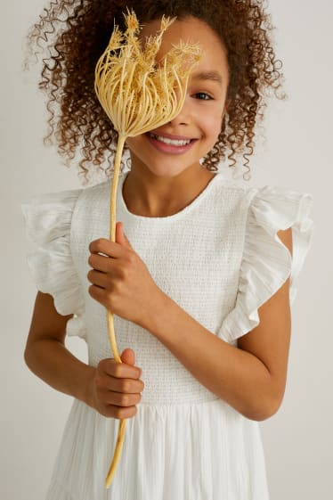 Toddler Girls - Kleid - Glanz-Effekt - cremeweiß