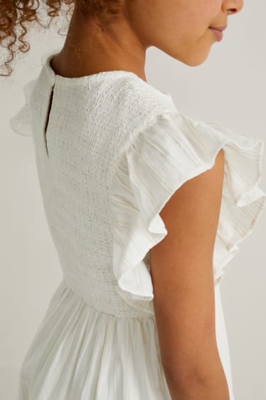 Toddler Girls - Kleid - Glanz-Effekt - cremeweiß