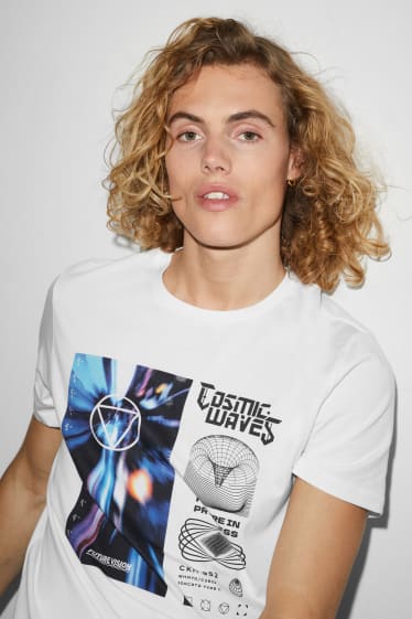 Clockhouse homme - CLOCKHOUSE - T-shirt - blanc