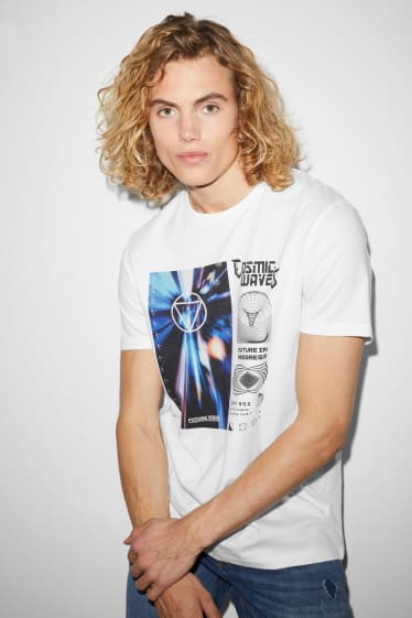 Clockhouse homme - CLOCKHOUSE - T-shirt - blanc