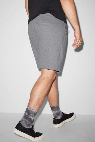 Uomo XL - Shorts di felpa - grigio
