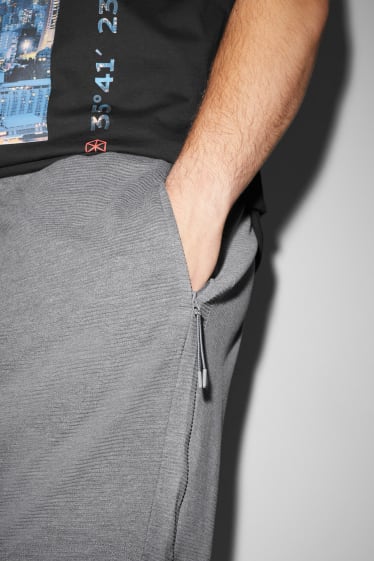 Uomo XL - Shorts di felpa - grigio