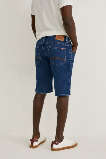 Men - MUSTANG - denim shorts - Chicago - denim-blue