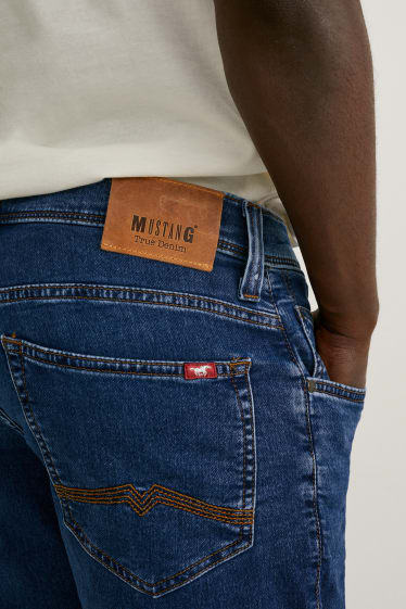 Men - MUSTANG - denim shorts - Chicago - denim-blue