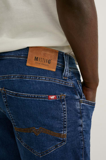 Men - MUSTANG - denim shorts - Chicago - denim-blue