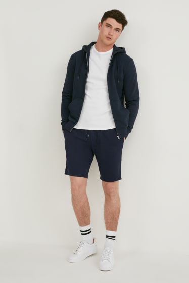 Hommes - Lot de 2 - short en molleton - bleu foncé