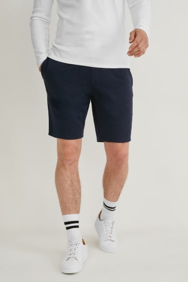 Hommes - Lot de 2 - short en molleton - bleu foncé