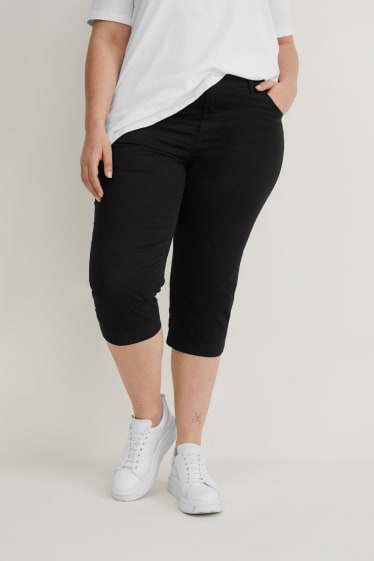 Donna - Pantaloni pinocchietto - LYCRA® - nero