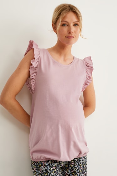 Damen - Umstands-T-Shirt - rosa