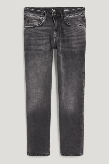 Uomo - Tapered jeans - LYCRA® - nero melange