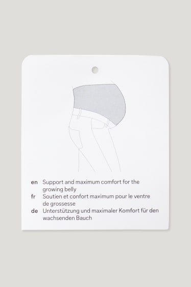 Dames - Zwangerschapsshorts - Tencel™ - jeansblauw