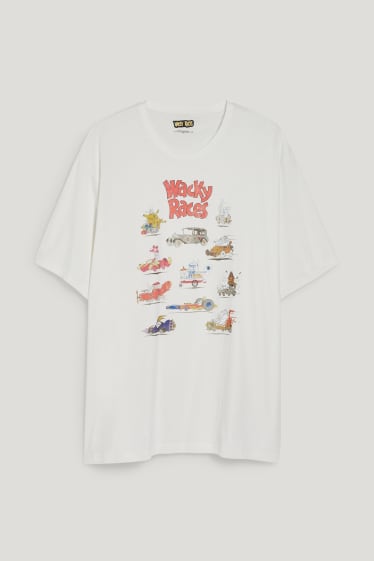 Bărbați XL - Tricou - Wacky Races - alb