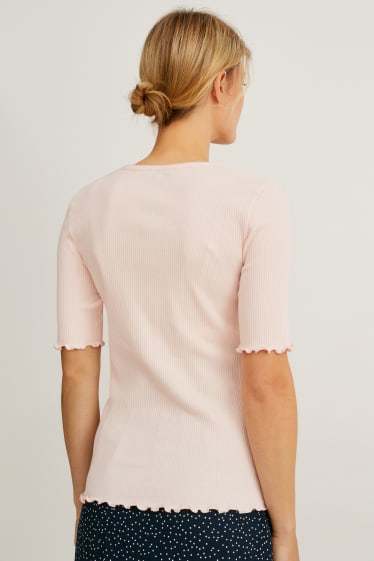 Femei - Tricou pentru alăptare - roz