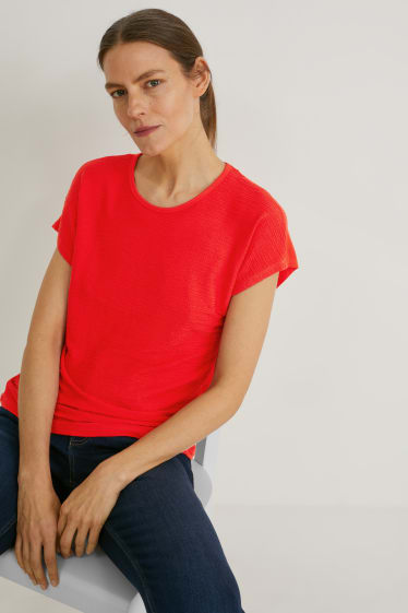 Damen - T-Shirt - rot