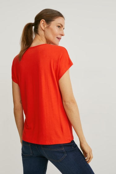 Damen - T-Shirt - rot