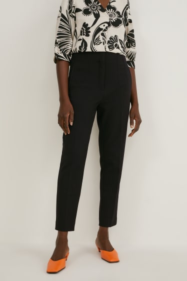 Women - Trousers - slim fit - black