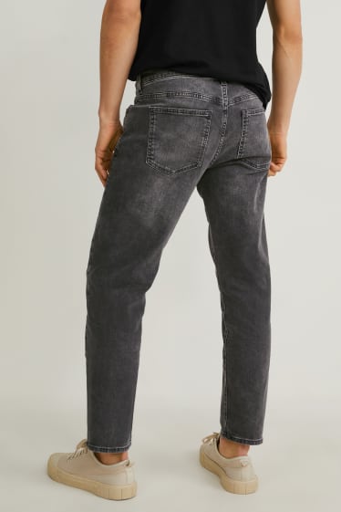 Mężczyźni - Tapered jeans - LYCRA® - czarny-melanż