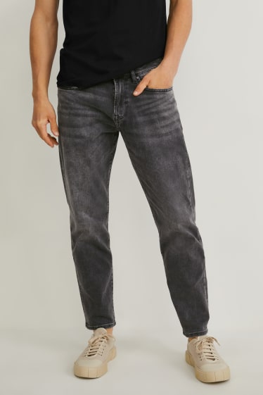 Mężczyźni - Tapered jeans - LYCRA® - czarny-melanż