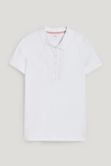 Mujer - Polo básico - blanco