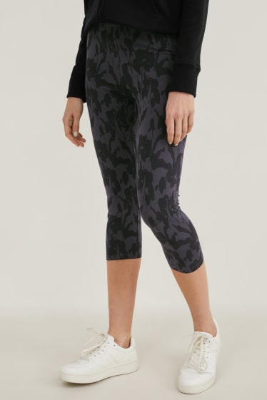 Damen - Multipack 2er - Capri-Leggings - LYCRA® - schwarz