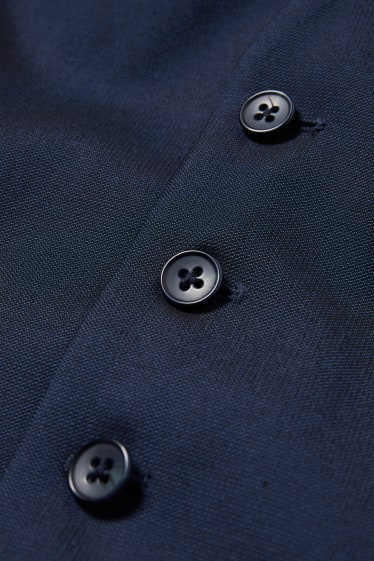 Herren - Anzug mit Krawatte - Regular Fit - 4 teilig - dunkelblau