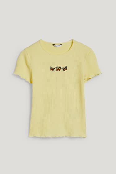 Clockhouse femme - CLOCKHOUSE - T-shirt - jaune