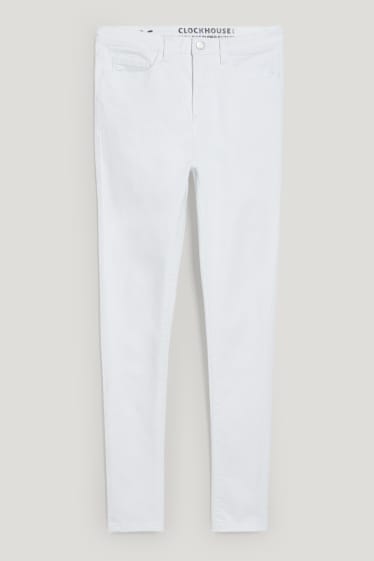 Clockhouse femme - CLOCKHOUSE - jegging jean - high waist - blanc