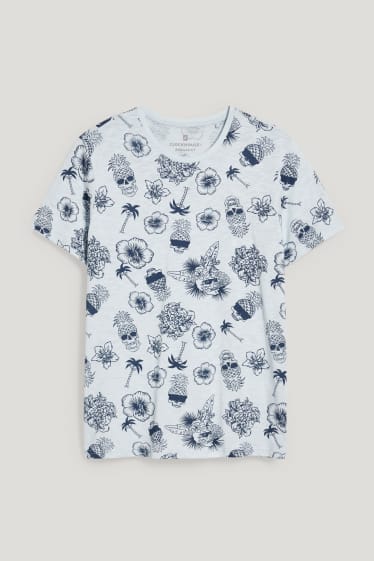 Clockhouse homme - CLOCKHOUSE - T-shirt - bleu clair