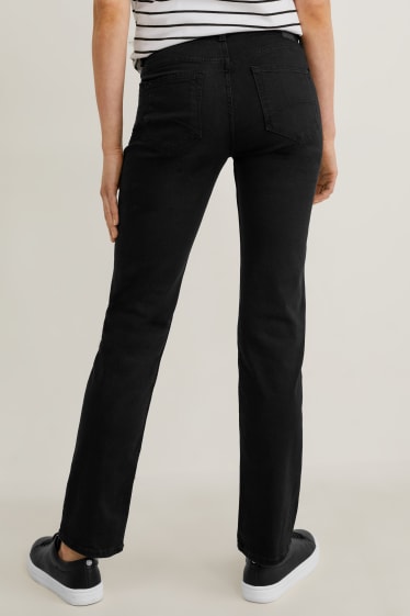 Dames - Straight jeans - zwart