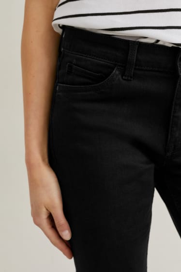 Dames - Straight jeans - zwart