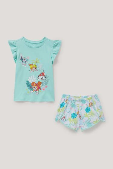 Toddler Girls - PAW Patrol - short pyjamas - 2 piece - mint green