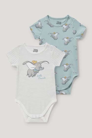 Miminka chlapci - Multipack 2 ks - Dumbo - body pro miminka - bílá