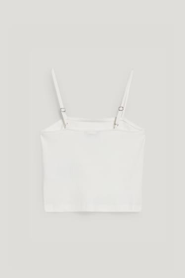 Clockhouse Girls - CLOCKHOUSE - Crop Top - weiss