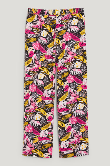 Damen - Stoffhose - Palazzo - bunt