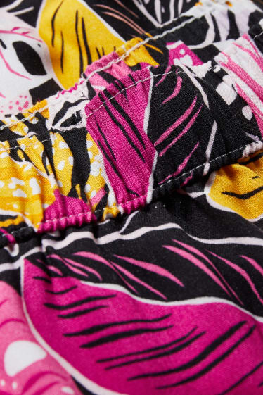 Damen - Stoffhose - Palazzo - bunt