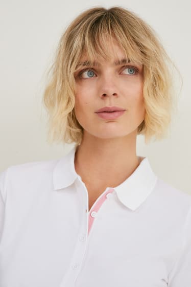Mujer - Polo básico - blanco