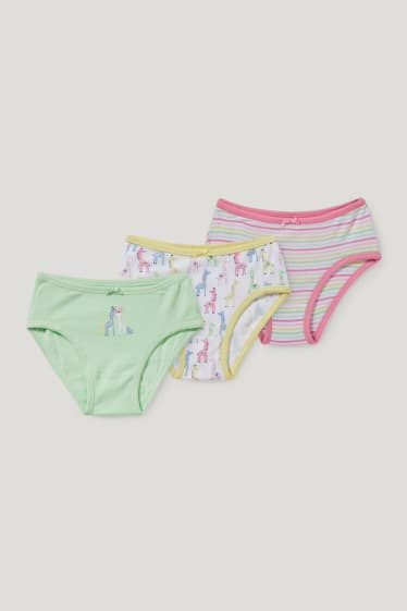 Toddler Girls - Multipack 3er - Slip - hellgrün