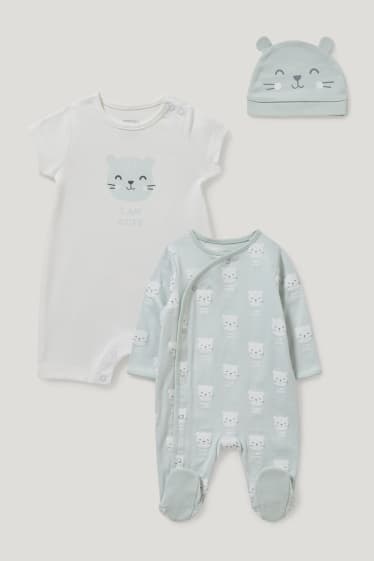Baby Boys - Completo neonati - 3 pezzi - verde menta