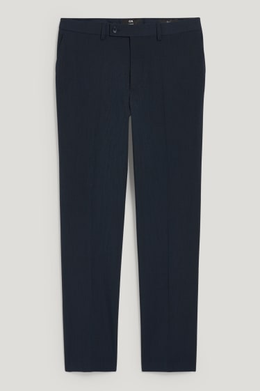 Hommes - Pantalon de costume - slim fit - Flex - LYCRA® - bleu foncé