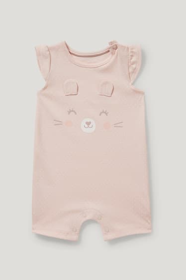 Baby Girls - Baby sleepsuit  - polka dot - rose
