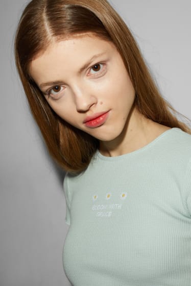 Online exclusive - CLOCKHOUSE - T-shirt - mint green