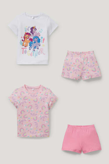 Toddler Girls - Multipack of 2 - My Little Pony - short pyjamas - 4 piece - rose