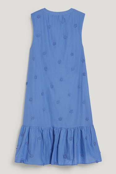 Damen - A-Linien Kleid - blau