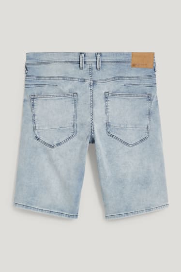 Heren - Korte denim broek - Flex jog denim - jeanslichtblauw