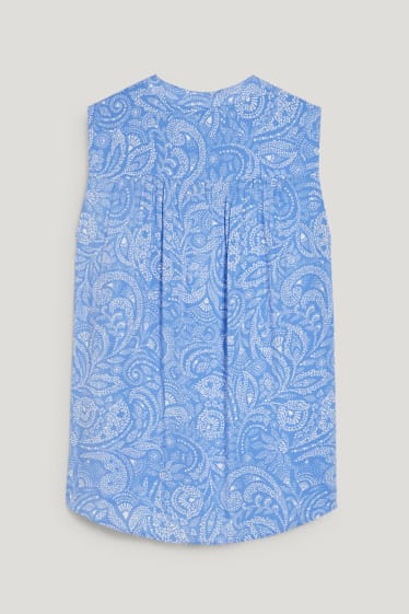 Mujer - Top ablusado - azul